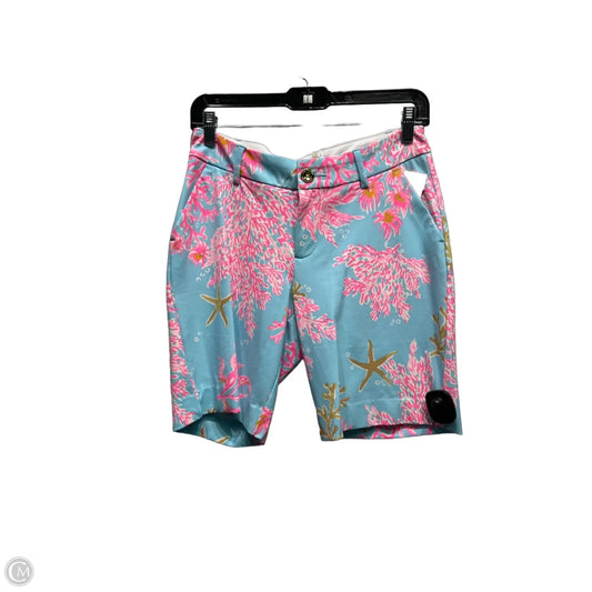 Shorts Designer By Lilly Pulitzer In Blue & Pink, Size: 2