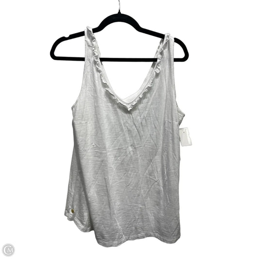 Top Sleeveless By Lilly Pulitzer In White, Size: M