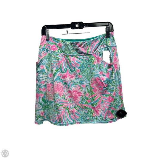 Skort Designer By Lilly Pulitzer In Blue & Pink, Size: M