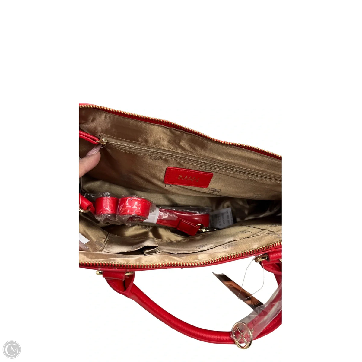 Handbag By Iman, Size: Large