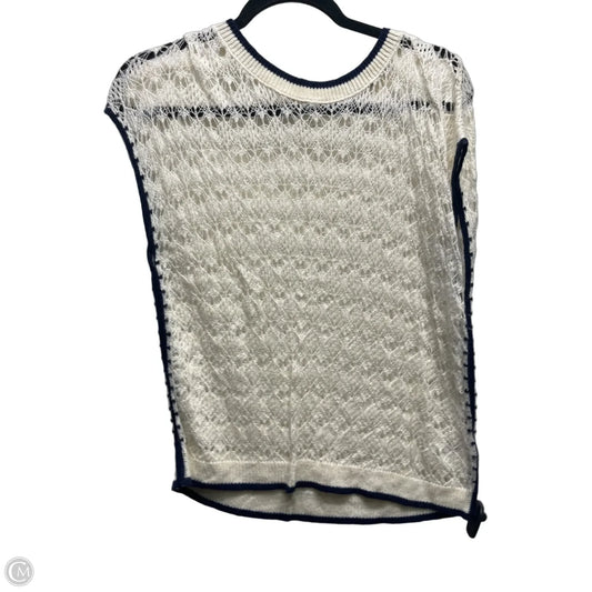 Top Short Sleeve By Another Love In Blue & Cream, Size: M