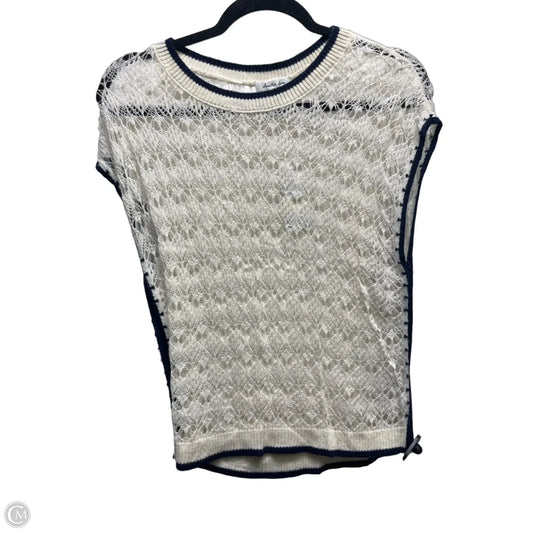Top Short Sleeve By Another Love In Blue & Cream, Size: S
