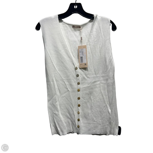 Top Sleeveless By Esqualo In Cream, Size: M