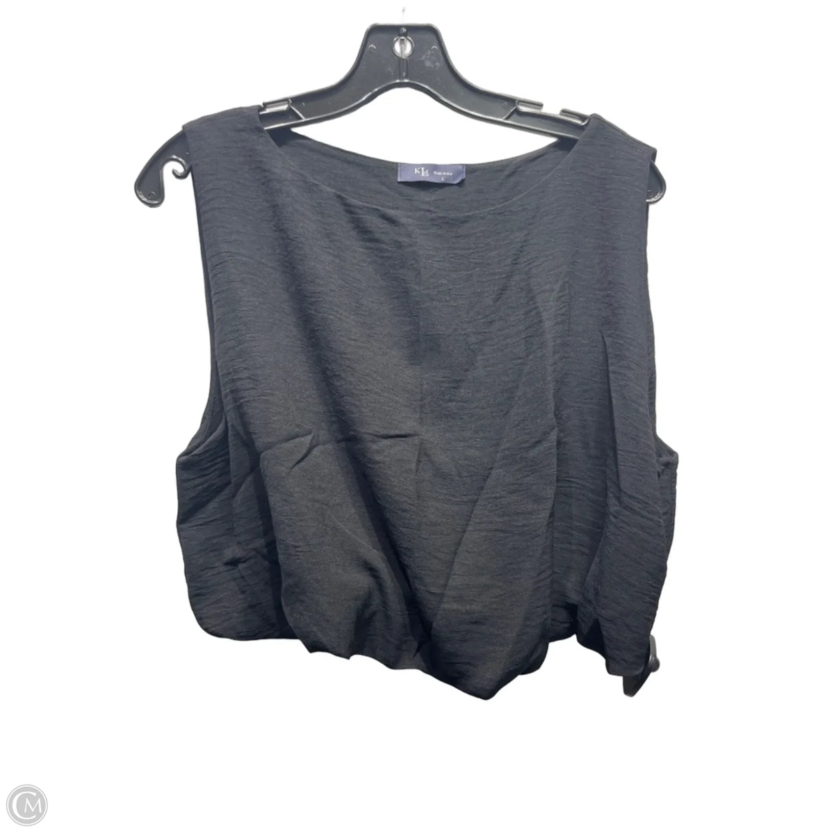 Top Sleeveless By Kld In Black, Size: L