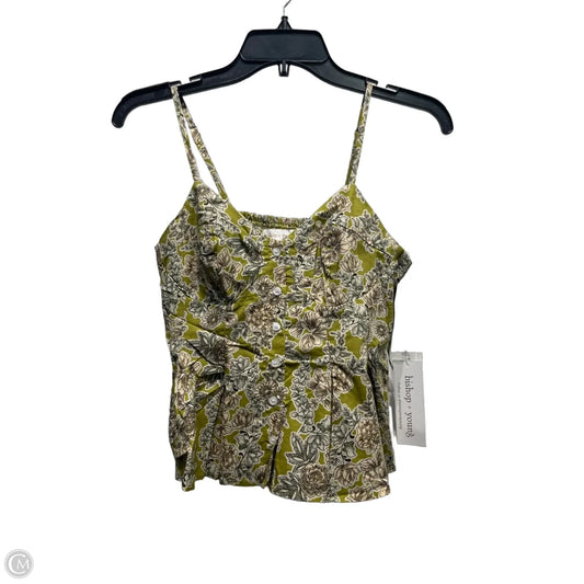 Top Sleeveless By Bishop + Young In Green, Size: S