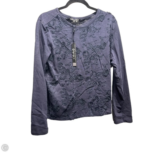 Top Long Sleeve By Charlie B In Navy, Size: Xs