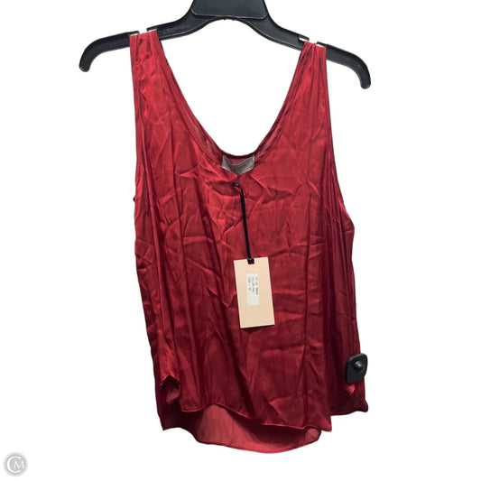 Top Sleeveless By Clothes Mentor In Red, Size: M