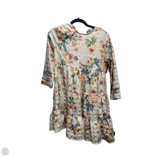Dress Casual Short By Zara In Green & Pink, Size: Xs