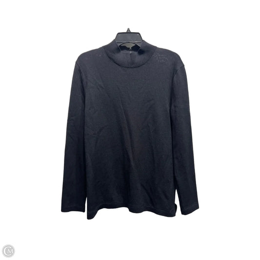 Top Long Sleeve Luxury Designer By St John Collection In Black, Size: M