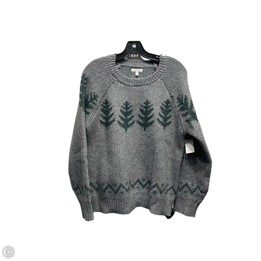 Sweater By Maurices In Green & Grey, Size: M