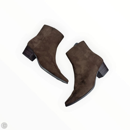 Boots Ankle Flats By Old Navy In Brown, Size: 9