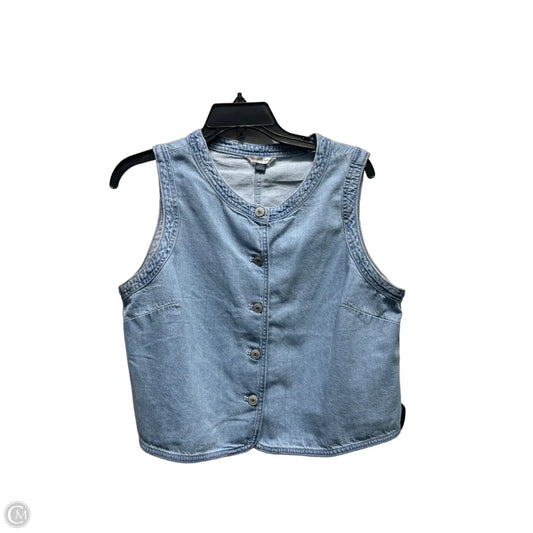 Vest Other By American Eagle In Blue Denim, Size: L