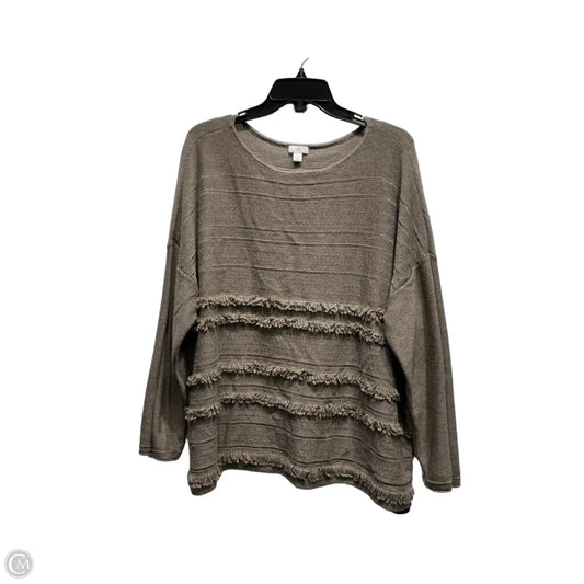 Sweater By J. Jill In Taupe, Size: Xl