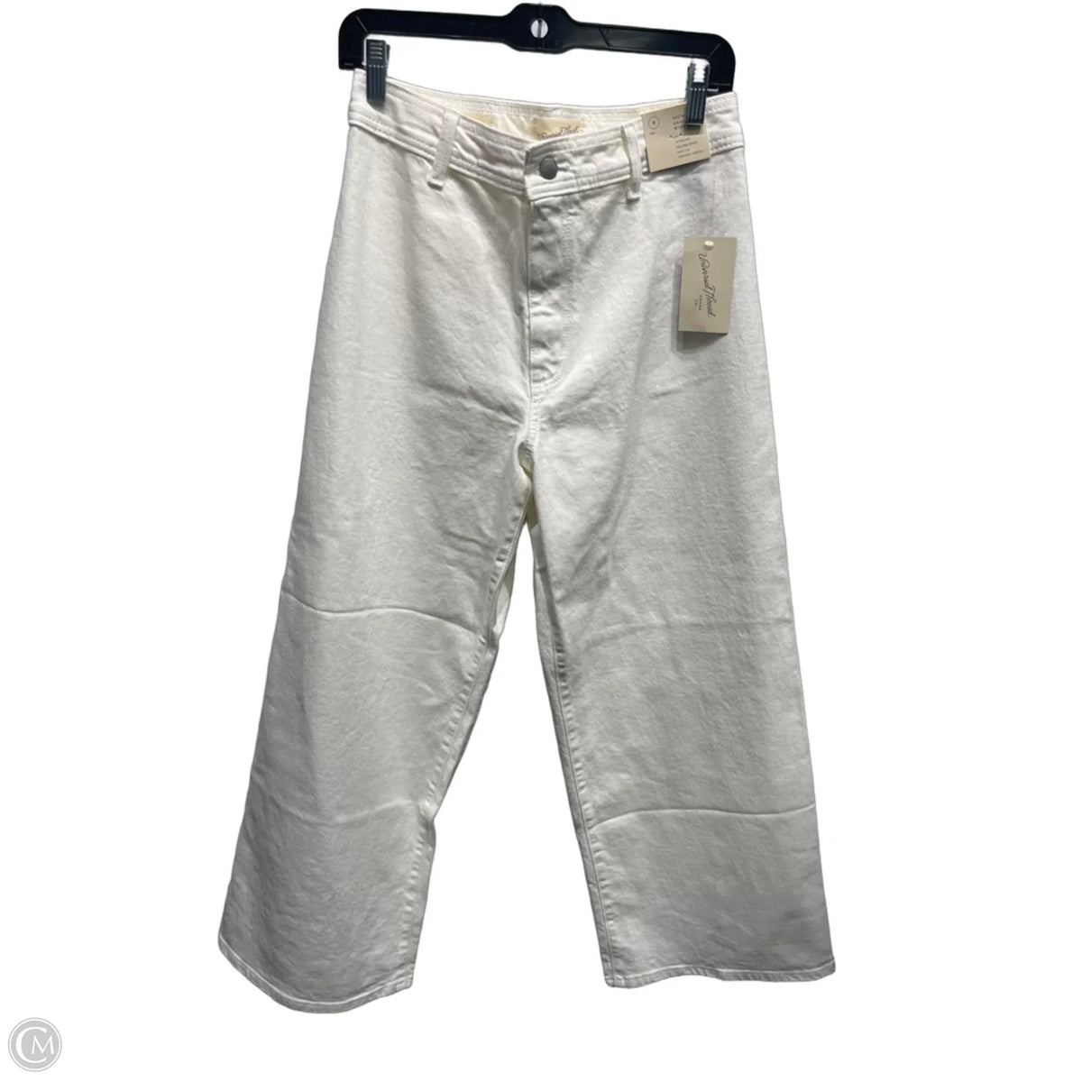 Jeans Wide Leg By Universal Thread In White Denim, Size: 8