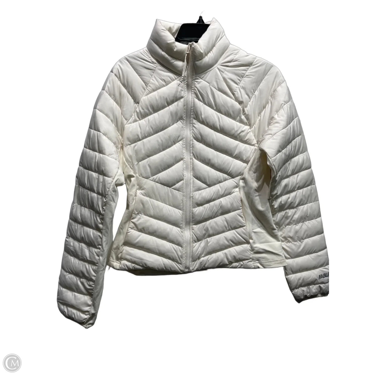 Jacket Puffer & Quilted By Fabletics In Cream, Size: M