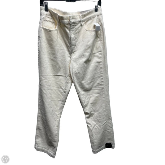 Pants Corduroy By Loft In Cream, Size: 8