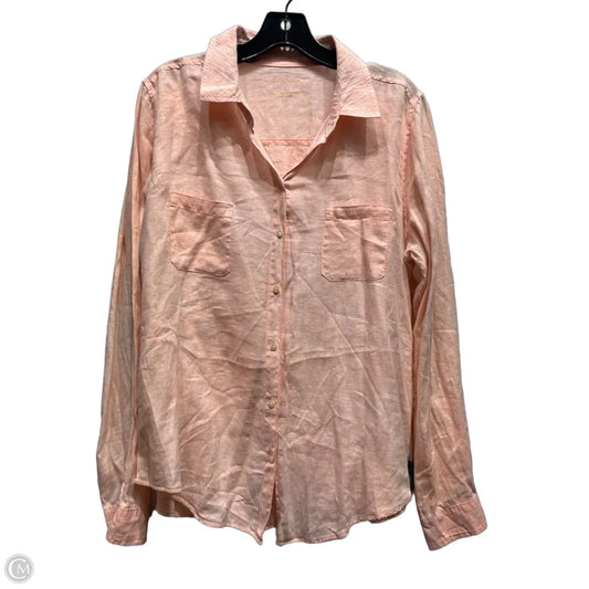 Top Long Sleeve Designer By Lilly Pulitzer In Orange, Size: L