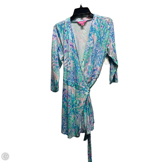 Romper Designer By Lilly Pulitzer In Blue & Green, Size: L