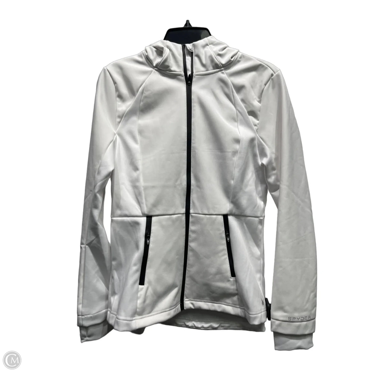 Athletic Jacket By Spyder In White, Size: M