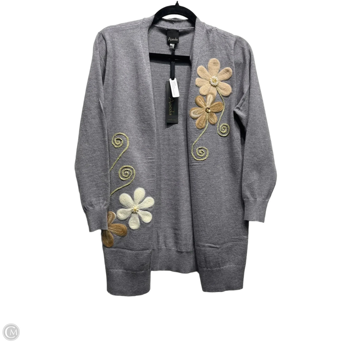 Cardigan By Aaeda In Grey & Tan, Size: S