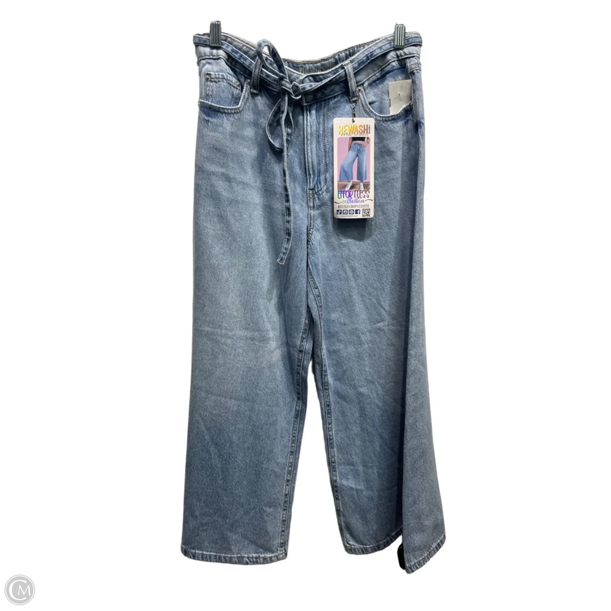 Jeans Cropped By Rewash In Blue Denim, Size: 4
