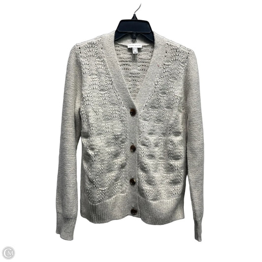 Sweater Cardigan By Susan Graver In Grey, Size: Xs