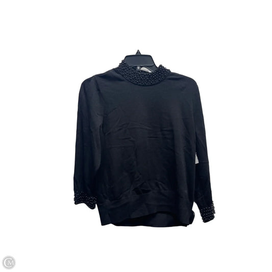 Top Long Sleeve By H&m In Black, Size: M