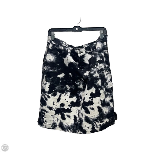 Skirt Designer By Karl Lagerfeld In Black & Yellow, Size: 14