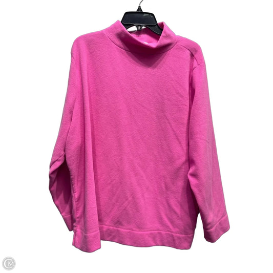 Sweater By Talbots In Pink, Size: 3x