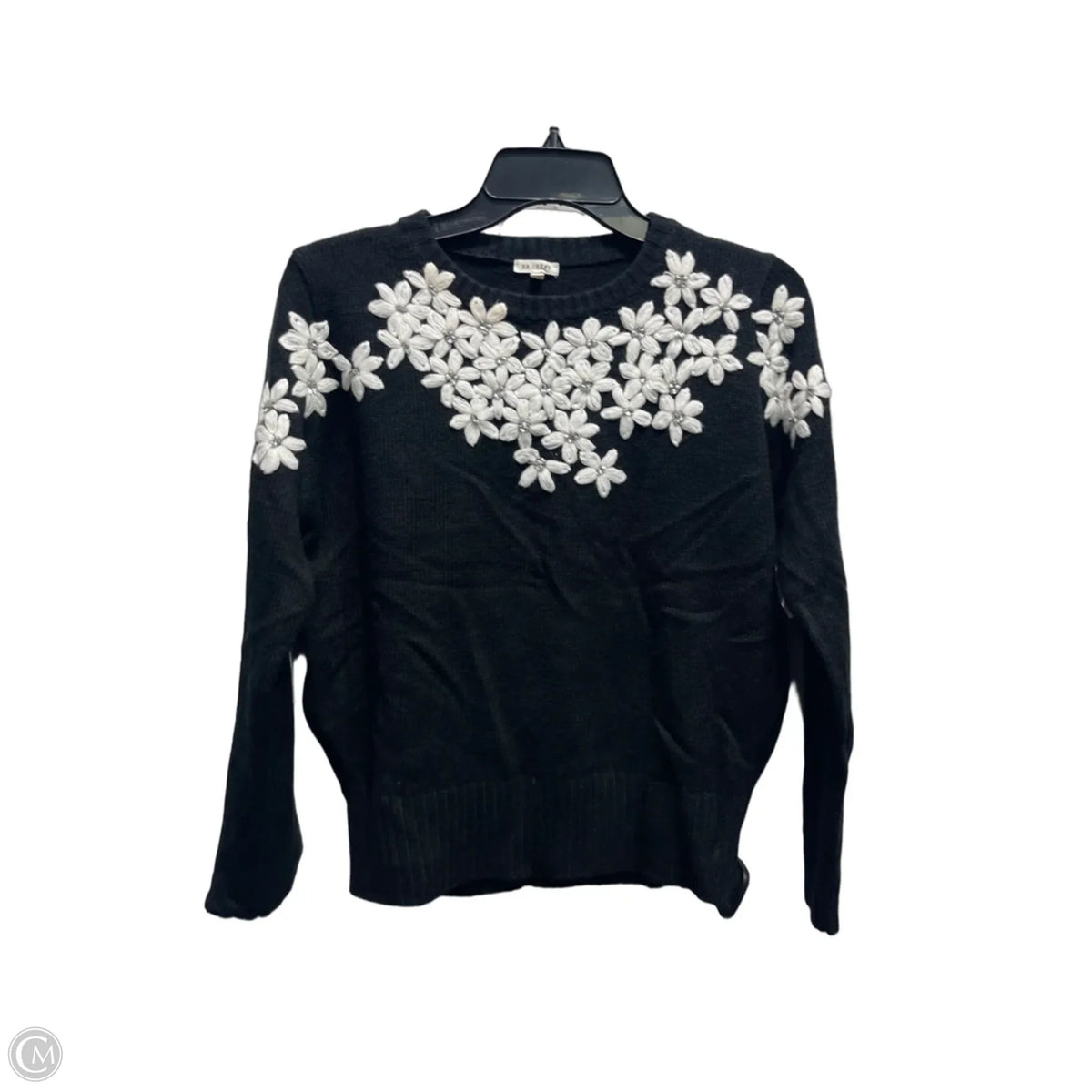 Sweater By En Creme In Black & White, Size: L