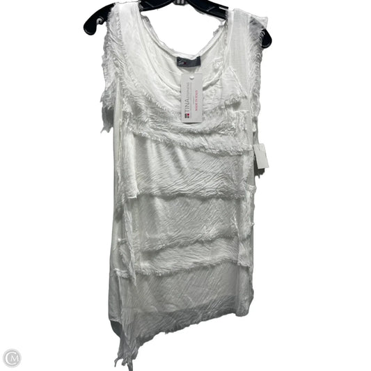 Top Sleeveless By Clothes Mentor In White, Size: Osfm