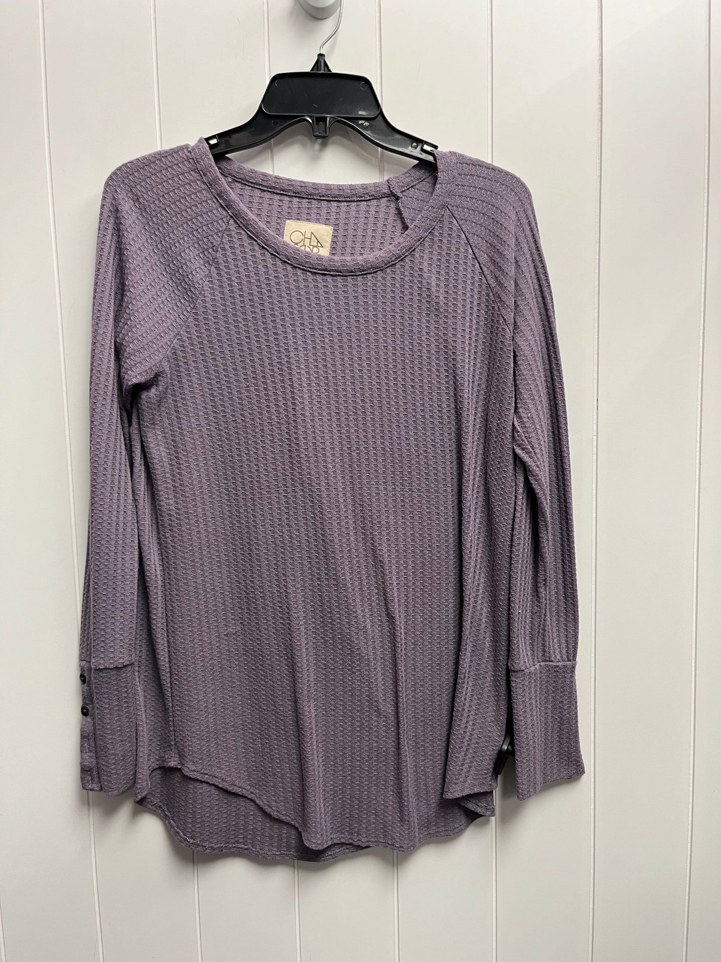 Top Long Sleeve By Chaser In Lavender, Size: M