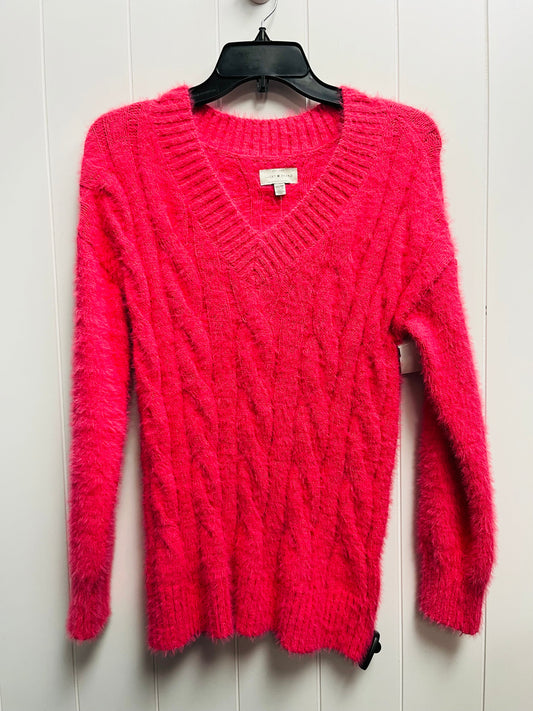 Sweater By Lucky Brand In Pink, Size: Xs