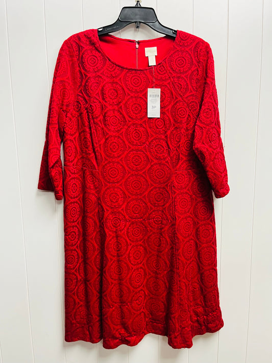 Red Dress Party Short Chicos, Size Xl