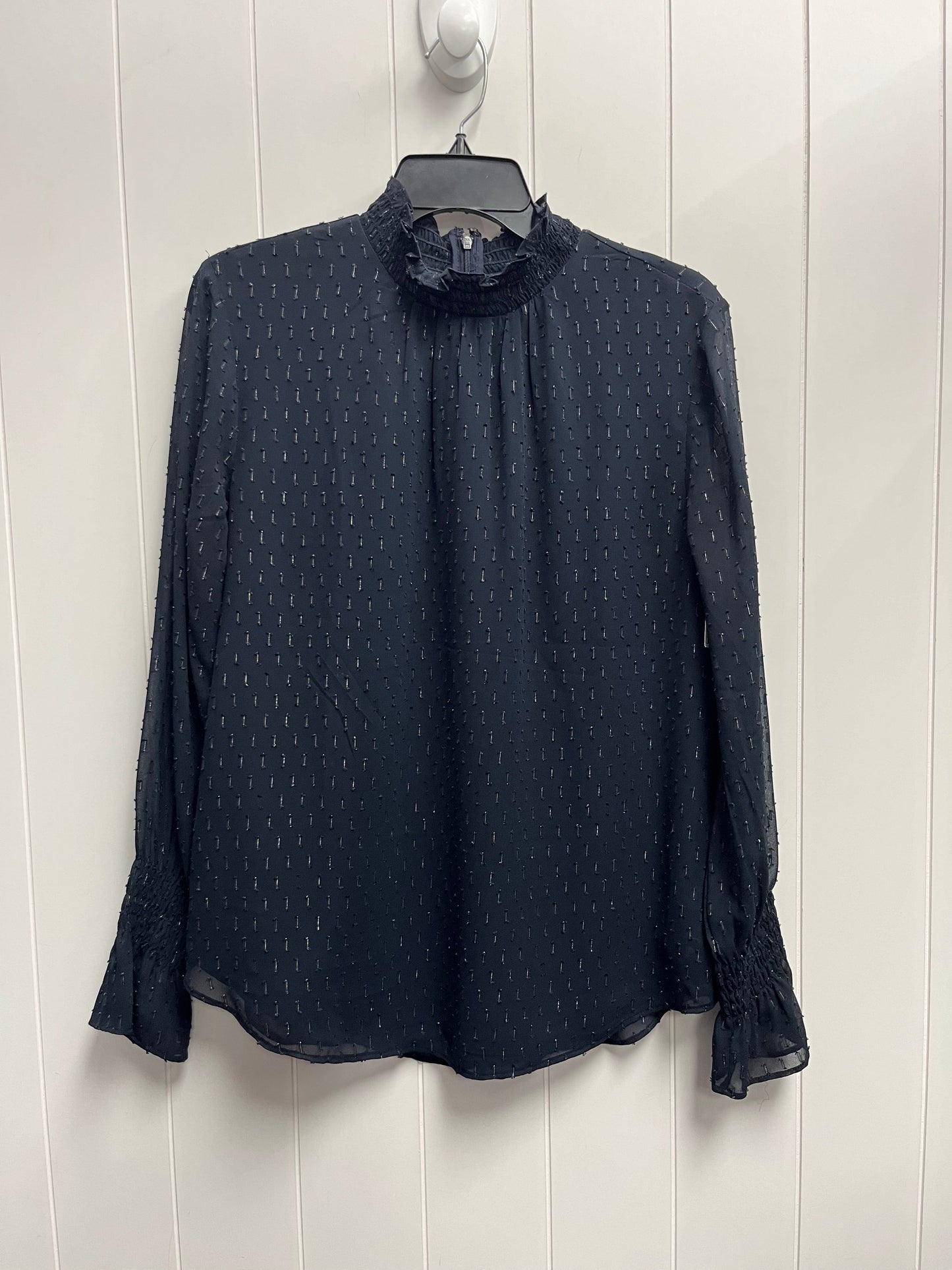 Top Long Sleeve By Ann Taylor In Black, Size: M