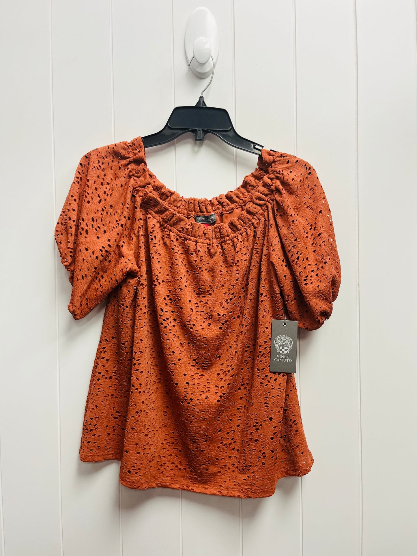 Orange Top Short Sleeve Vince Camuto, Size M