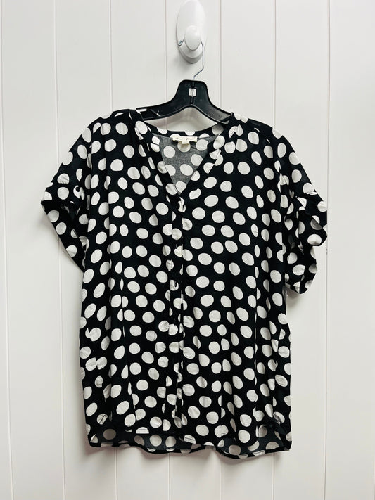 Black & White Top Short Sleeve Grand And Greene, Size M