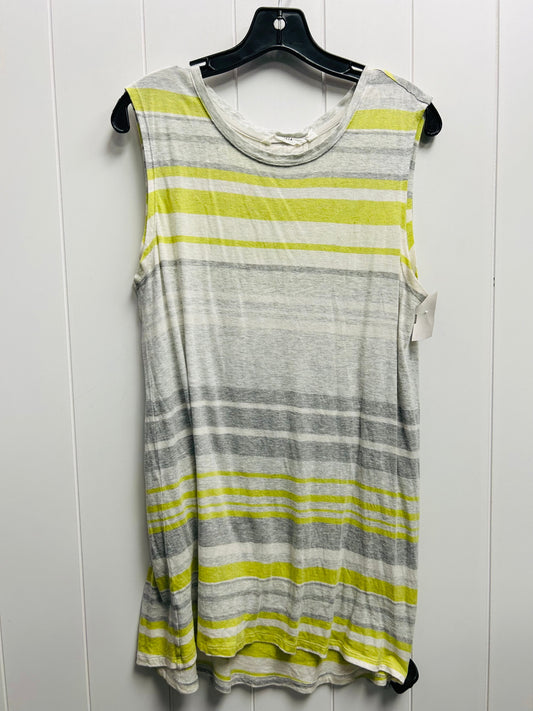 Grey & Yellow Athletic Tank Top Athleta, Size M