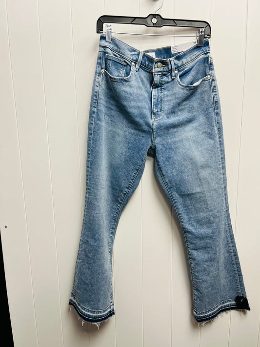 Blue Denim Jeans Wide Leg Loft, Size 8