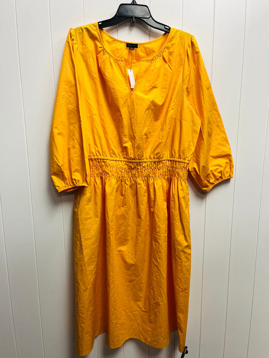 Yellow Dress Work Talbots, Size 18