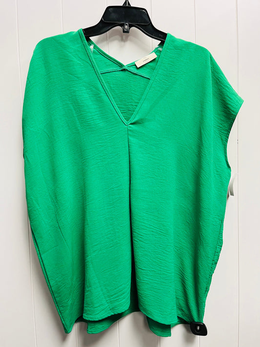 Top Short Sleeve By Entro In Green, Size: L