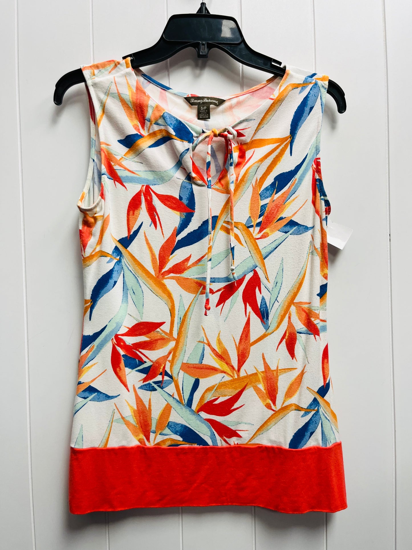 Orange & Red Top Sleeveless Tommy Bahama, Size S