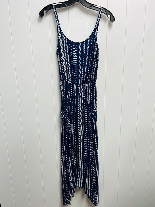 Dress Casual Midi By Cabi In Blue & White, Size: Xs