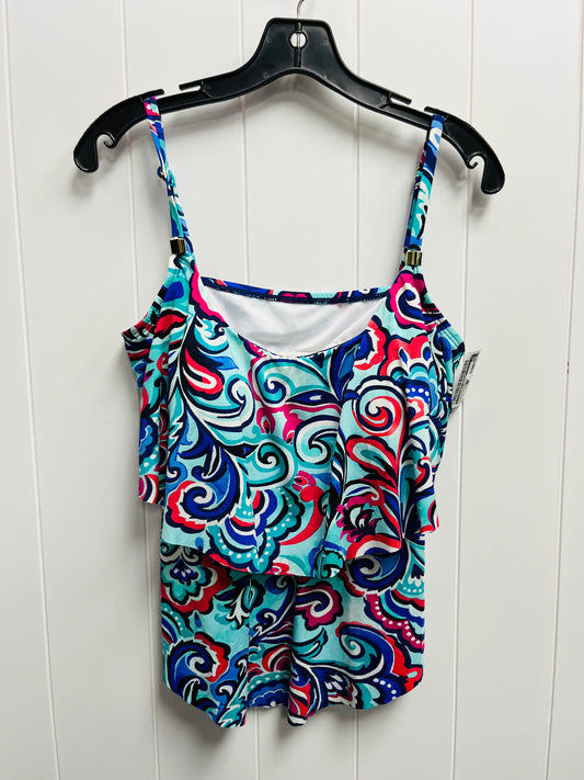 Blue & Red & White Swimsuit 2pc 24th and ocean, Size M