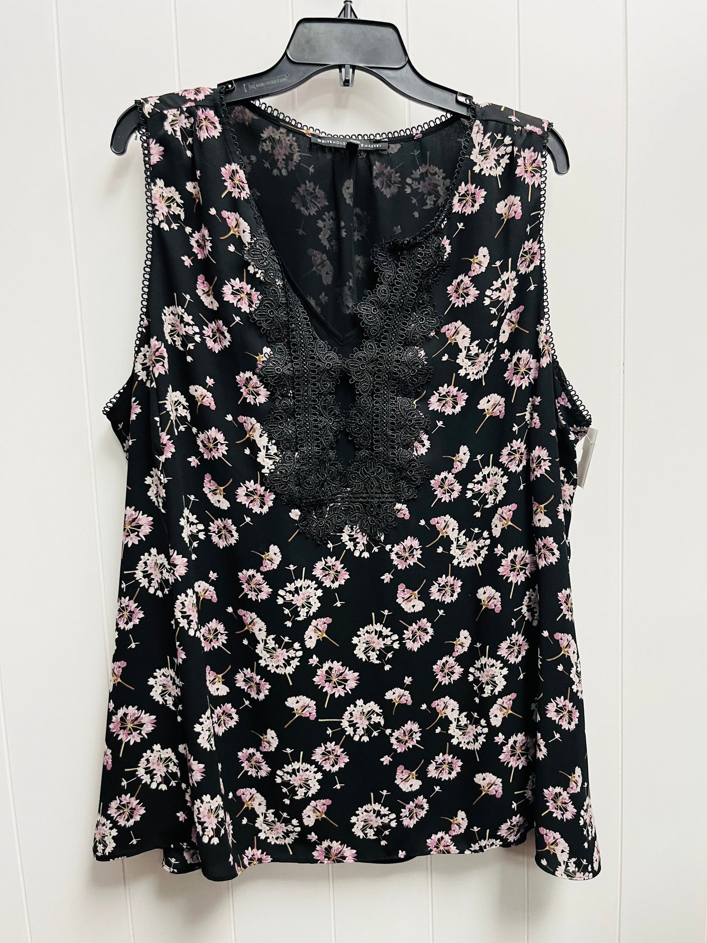 Black & Pink Top Sleeveless White House Black Market, Size 33