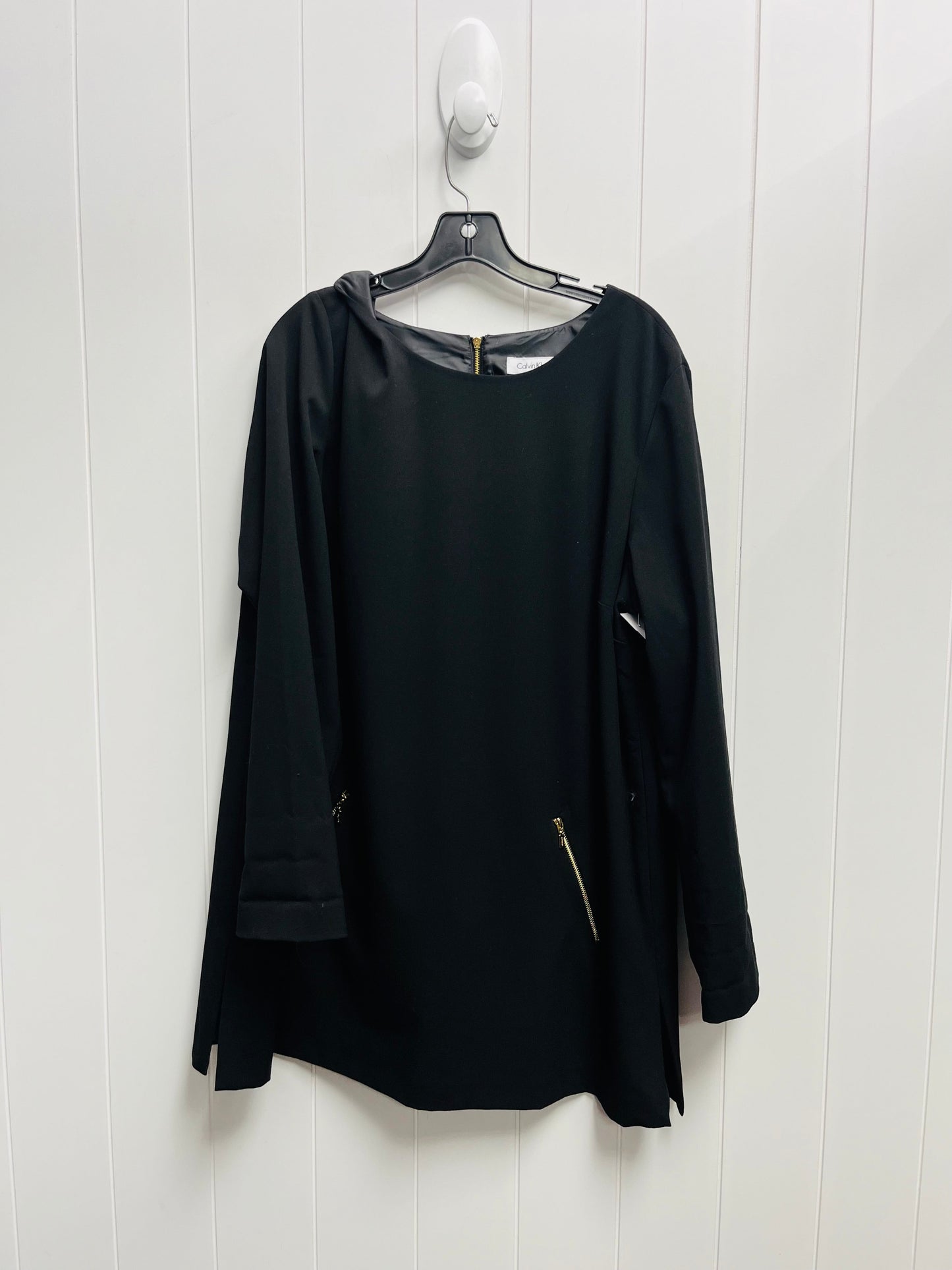 Tunic Long Sleeve By Calvin Klein In Black, Size: Xl