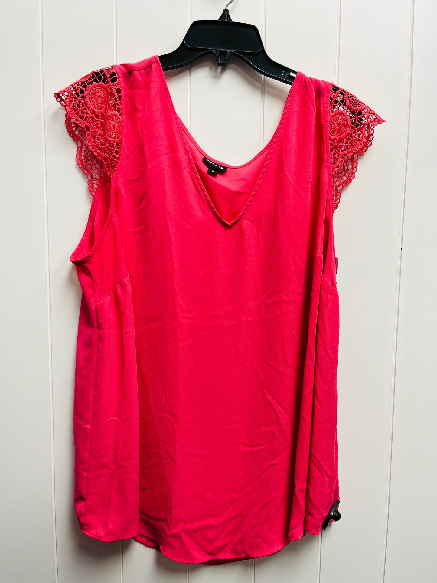 Pink Top Short Sleeve Torrid, Size 2x