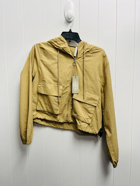 Jacket Windbreaker By Love Tree In Tan, Size: L