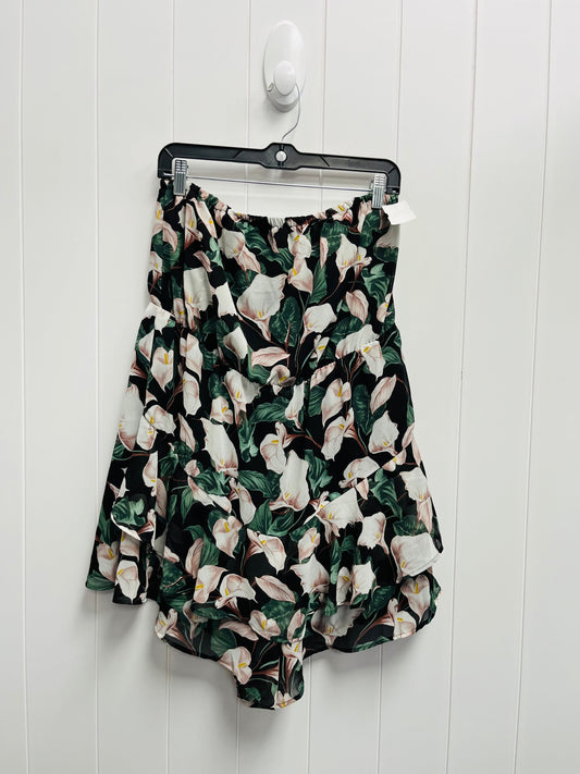 Romper By Express In Green & Pink, Size: L