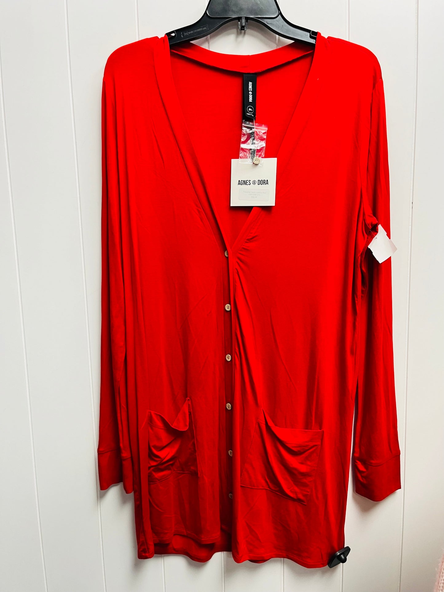 Cardigan By Agnes & Dora In Red, Size: M